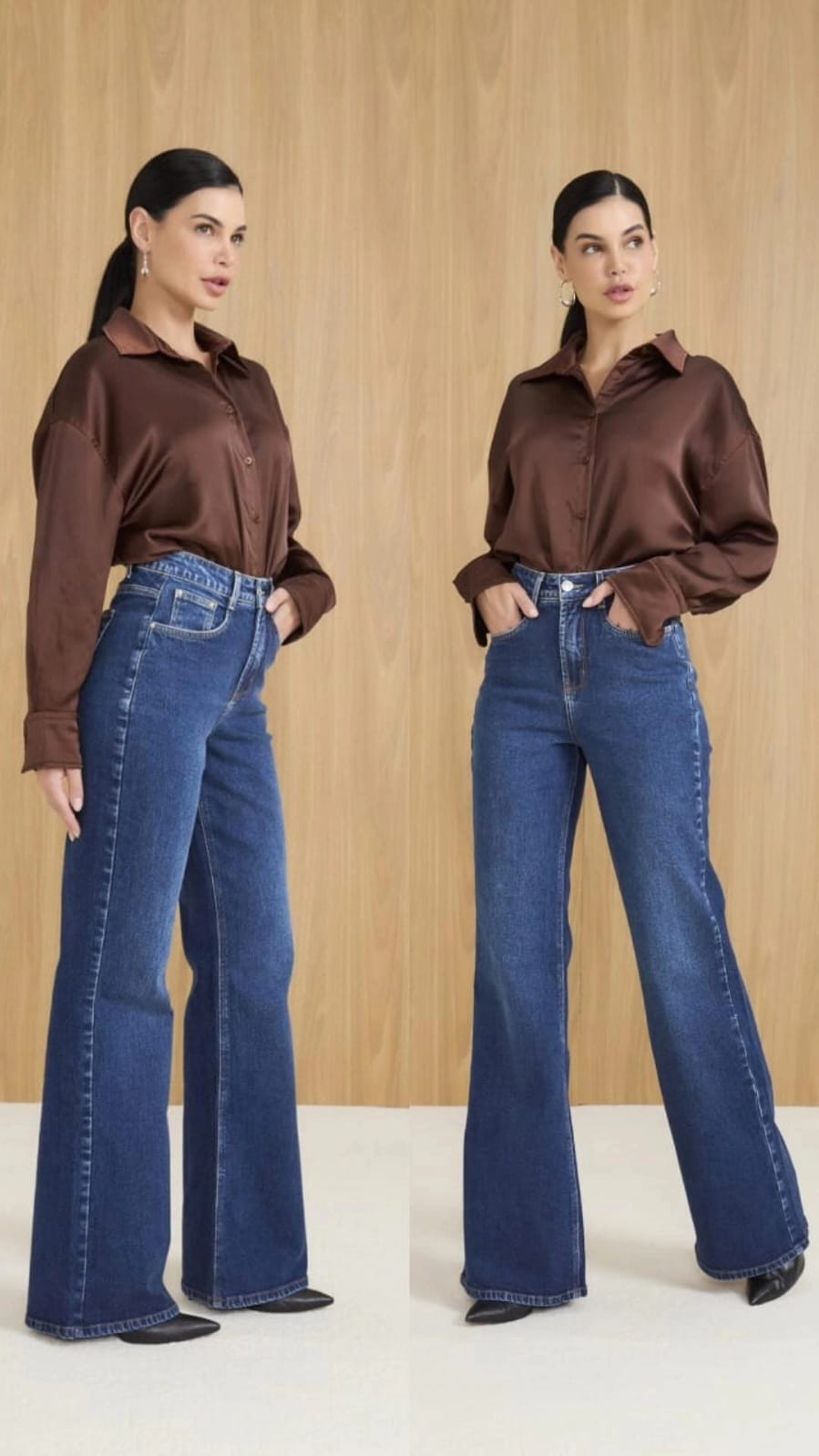 Calça Jeans Flare Feminina - Tamanho 46