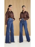 Calça Jeans Flare Feminina - Tamanho 46